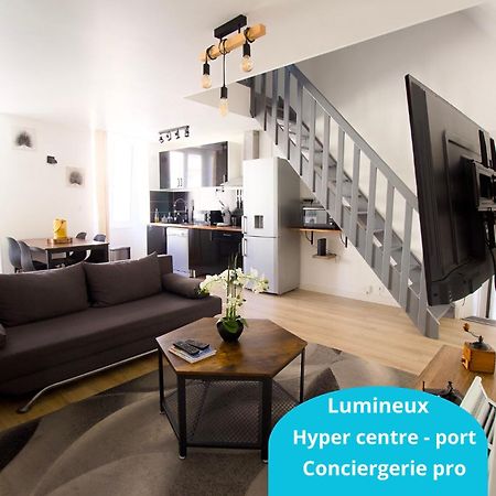 Triplex Lumineux A Cherbourg, Hyper Centre, 2 Pas Du Port & Vie Nocturne, Intendance Luxury Host Exteriör bild